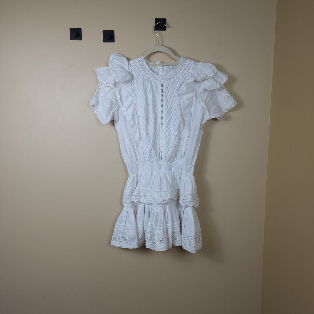Maia Bergman Mery Dress in White Size M DAMAGED